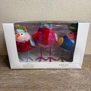 4.25" 3pk Christmas Featherly Friends Decor - Wondershop